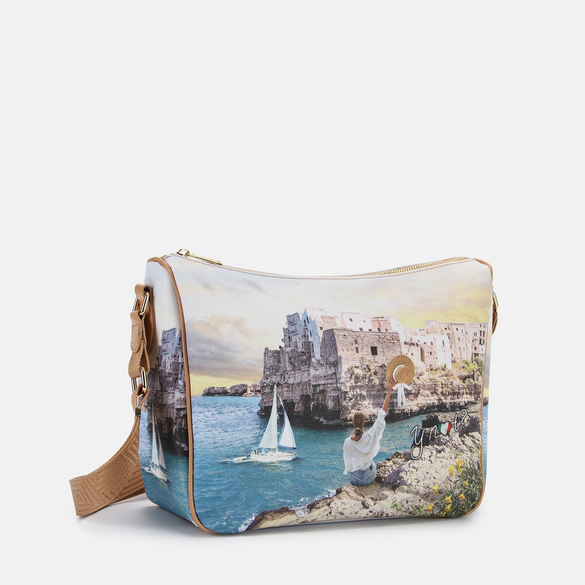 Borsa Sacca Yes Bag Stampa - Polignano Coast / Taglia Unica - Borsa Sacca