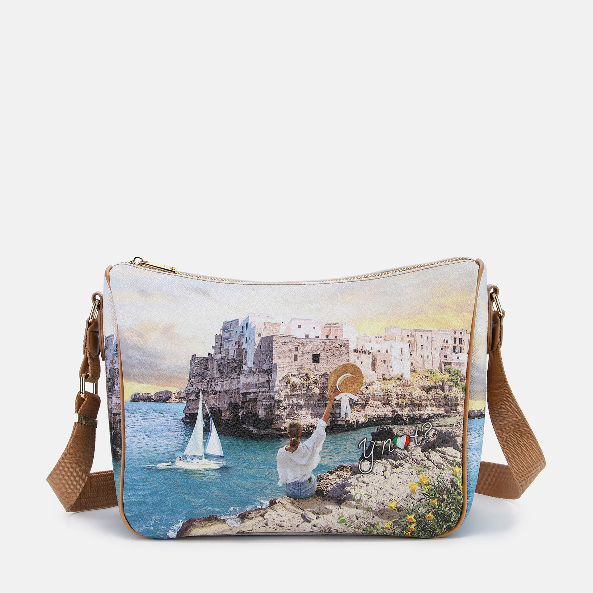 Borsa Sacca Yes Bag Stampa - Polignano Coast / Taglia Unica - Borsa Sacca