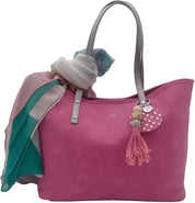 Borsa shopping Fucsia Taglia Unica