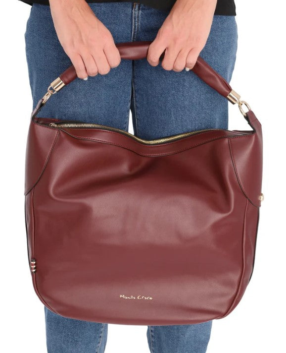 Borsa spalla Donna Manila Grace b253eu-prugna - Bordeaux / Taglia Unica - borse a spalla