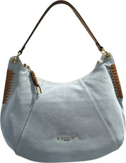 Borsa spalla Nannini - Cielo/Cognac / Taglia Unica - borsa spalla
