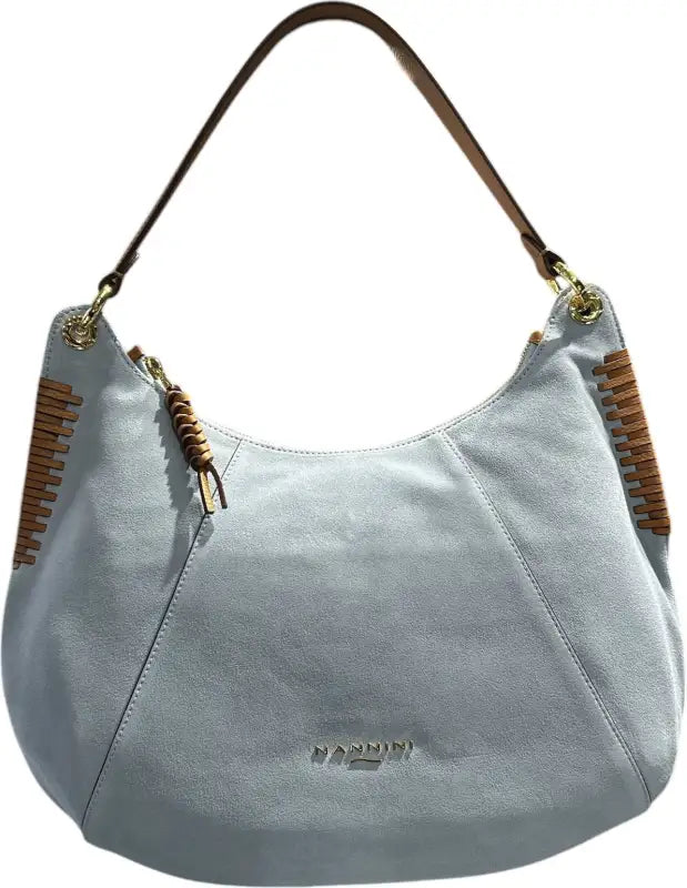 Borsa spalla Nannini - Cielo/Cognac / Taglia Unica - borsa spalla