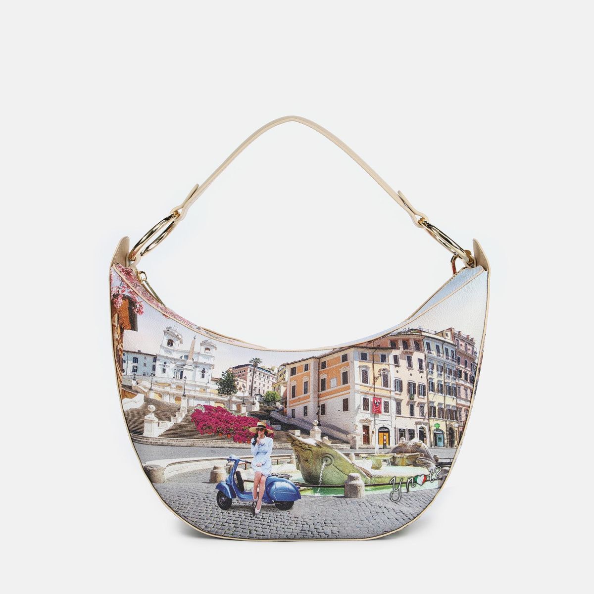 Borsa Tracolla Mezzaluna - Vacanza Romane / Taglia Unica - BorsaTracolla