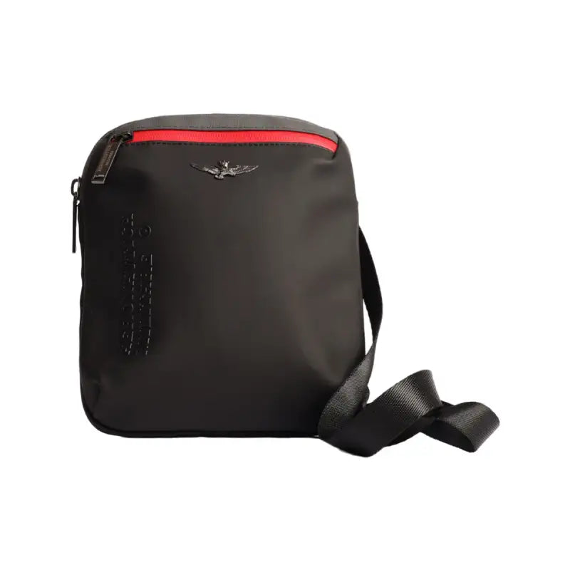 Borsa Uomo a Tracolla Messenger Momodesign Nero Grigio Taglia Unica