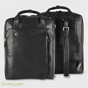 BORSA ZAINO PELLE 2MM FABIANA ACCIAIO