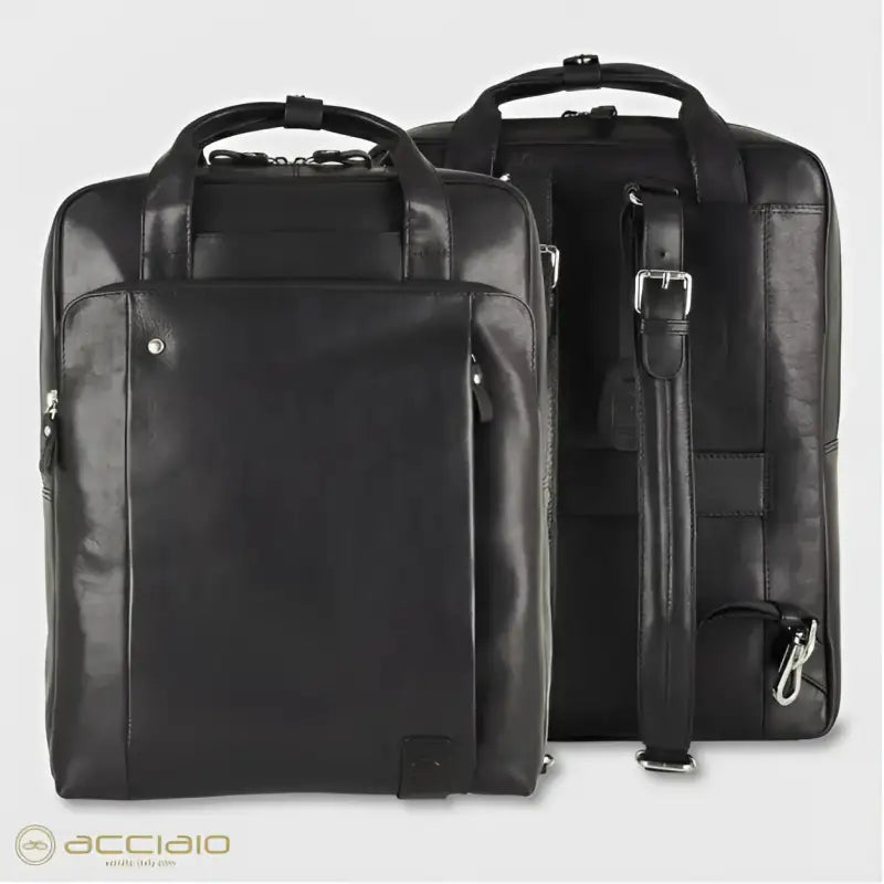 BORSA ZAINO PELLE 2MM FABIANA ACCIAIO
