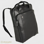 BORSA ZAINO PELLE 2MM FABIANA ACCIAIO