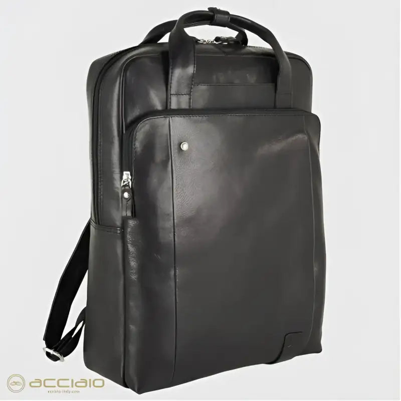 BORSA ZAINO PELLE 2MM FABIANA ACCIAIO