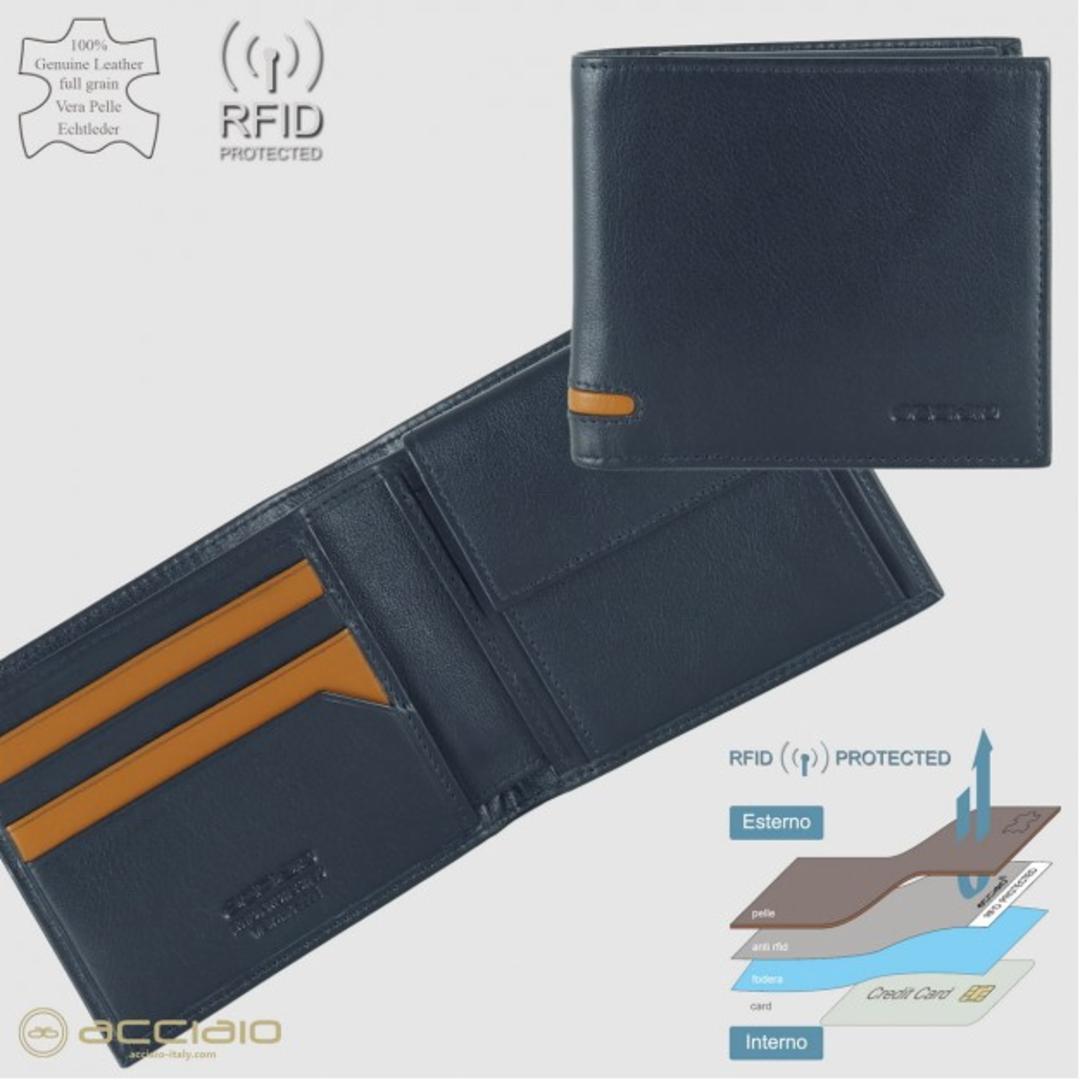 8401 Portafoglio Acciaio Blu 0000000772