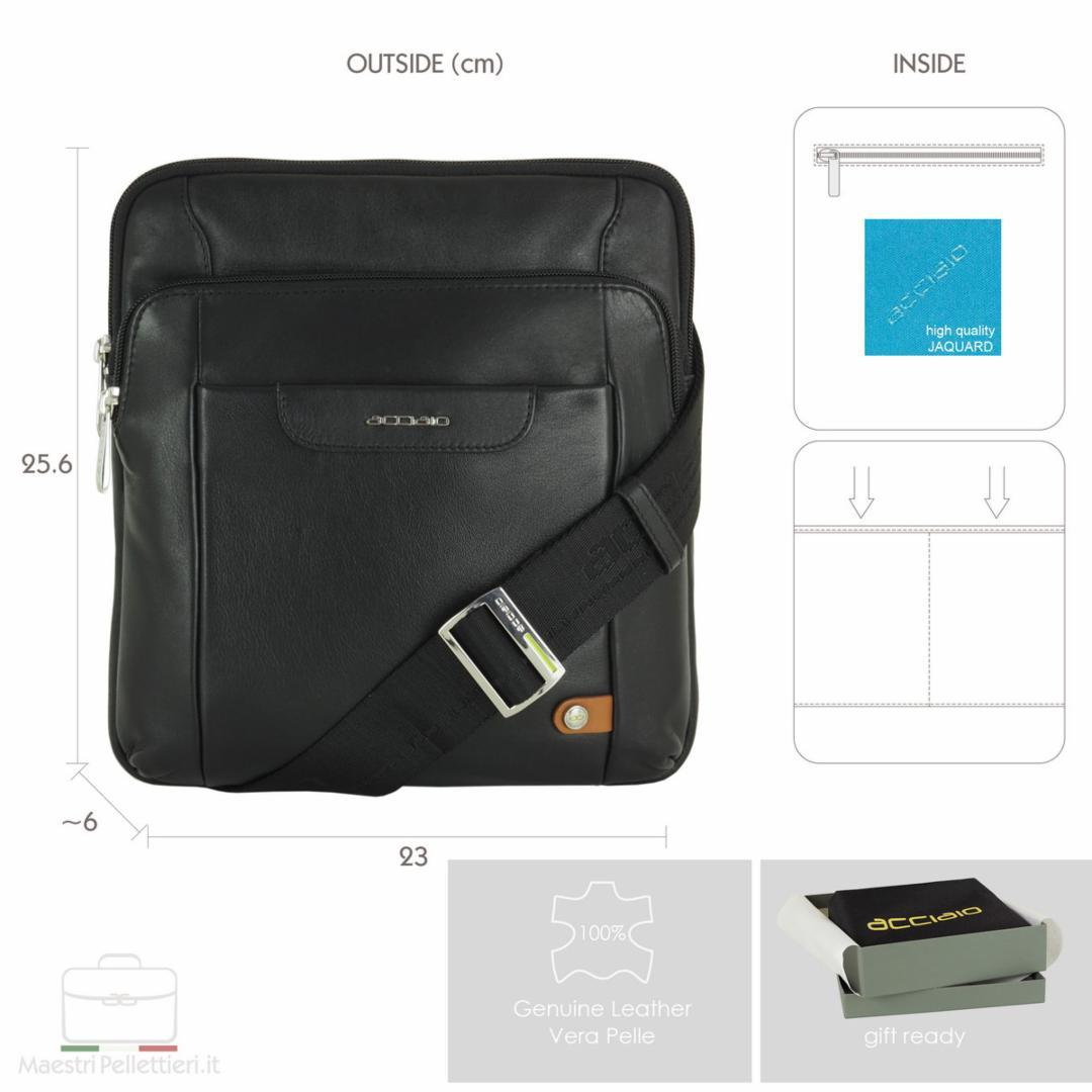 8453 Borsello Acciaio Nero 0000000126