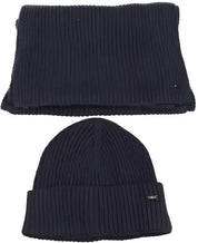 Cuffia+sciarp Blu Taglia Unica