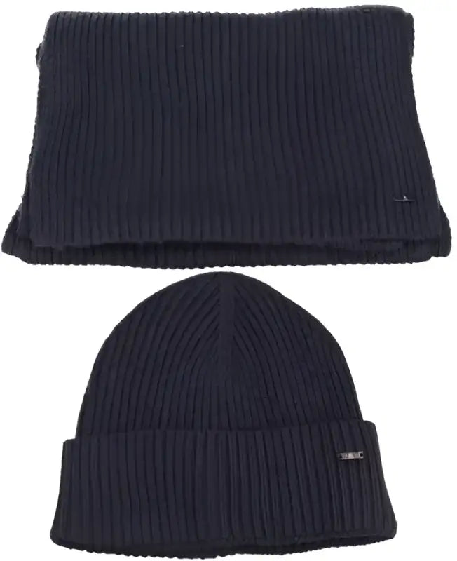 Cuffia+sciarp Blu Taglia Unica