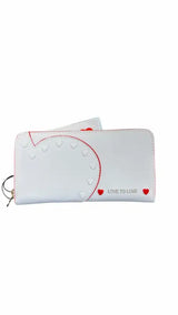 LO-145  Portafoglio Love To Love Bianco 0000000425