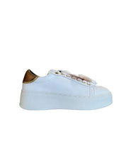 Marc Ellis SNEAKERS IN Ecopelle bianca Bianco Bronzo