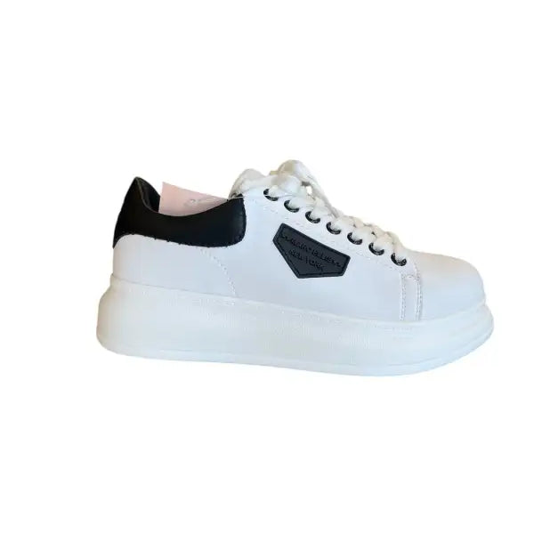 Marc Ellis SNEAKERS IN Ecopelle bianca Bianco Nero