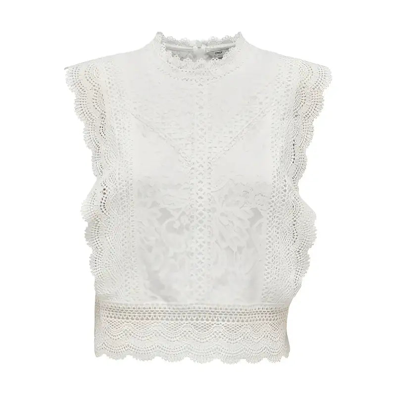 Only Canotta Donna - white / S - Abbigliamento Canotte