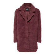 Only Cappotto Donna bordeaux XL