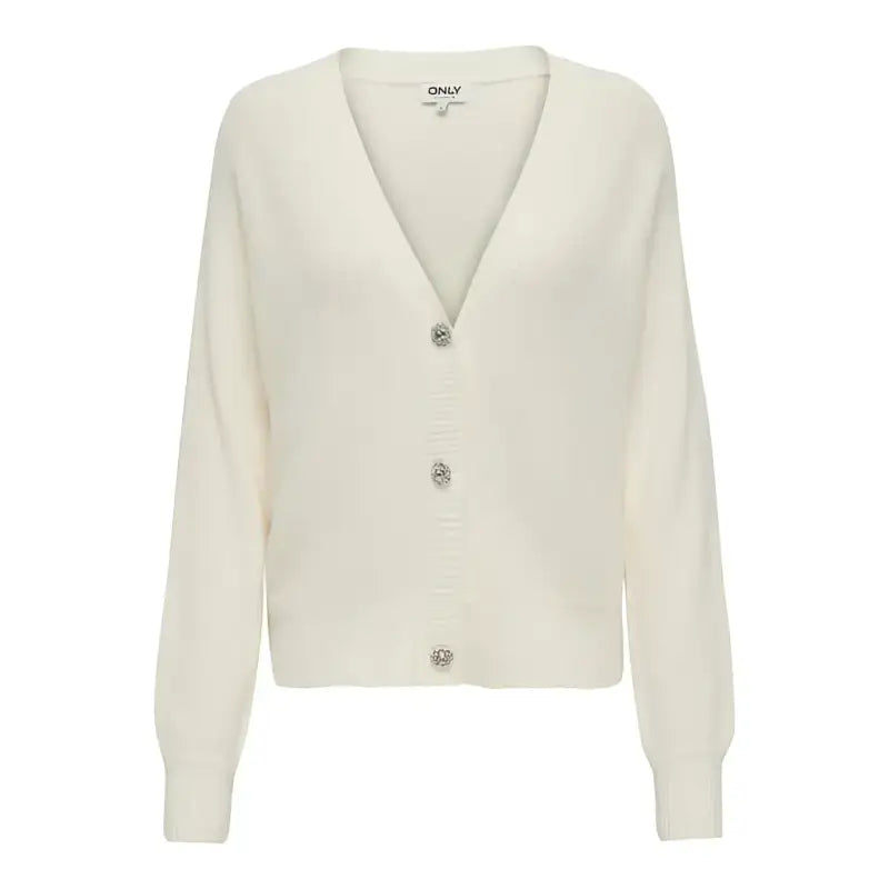 Only Cardigan Donna - white / M - Abbigliamento Cardigan
