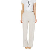 Only Pantaloni Donna - beige / 38_32 - Abbigliamento Pantaloni