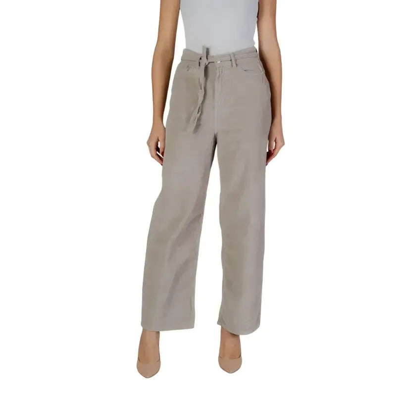 Only Pantaloni Donna beige
