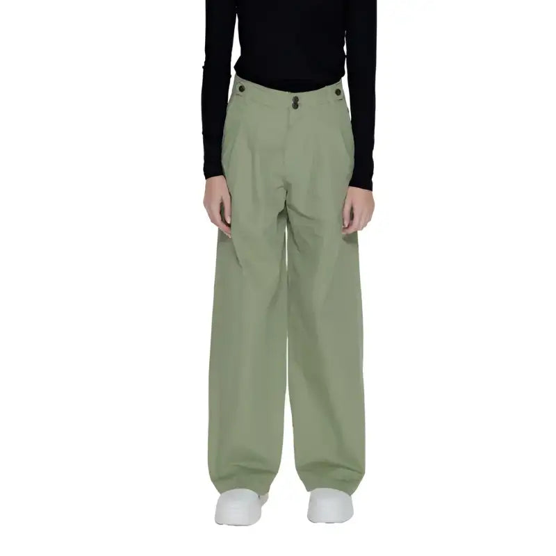 Only Pantaloni Donna - green / M_32 - Abbigliamento Pantaloni