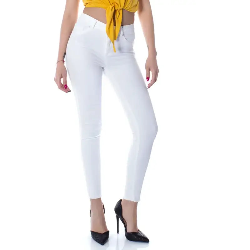 Only Pantaloni Donna white