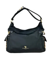 Sacca Aliza Donna Nannini 18360a Nero/Leopardato - Nero / Taglia Unica - borse a sacco