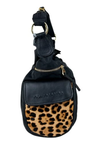 Sacca Aliza Donna Nannini 18360a Nero/Leopardato - Nero / Taglia Unica - borse a sacco