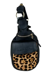 Sacca Aliza Donna Nannini 18360a Nero/Leopardato - Nero / Taglia Unica - borse a sacco