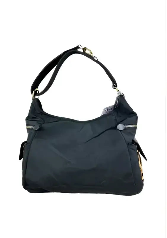 Sacca Aliza Donna Nannini 18360a Nero/Leopardato - Nero / Taglia Unica - borse a sacco