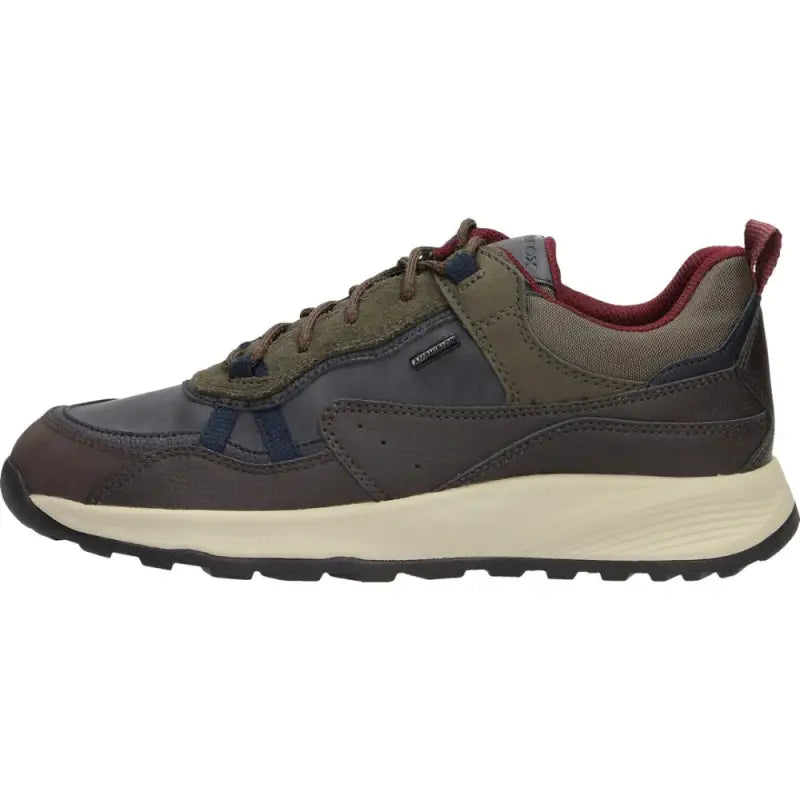 Scarpa Uomo Geox u36ezc-omebu-cf46t Calzature Navy Dk Coffee