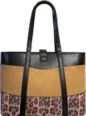 Shopping Mathilde - Beige/Nero/Leopoardato / Taglia Unica - BorsaBorsa a mano