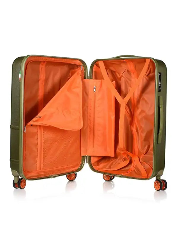 Trolley medio Aeronautica Militare am22060-verde - Verde / Taglia Unica - trolley 4 ruote