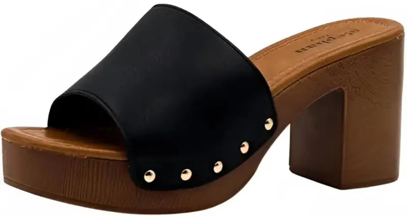 Zoccolo con chiodi Nero